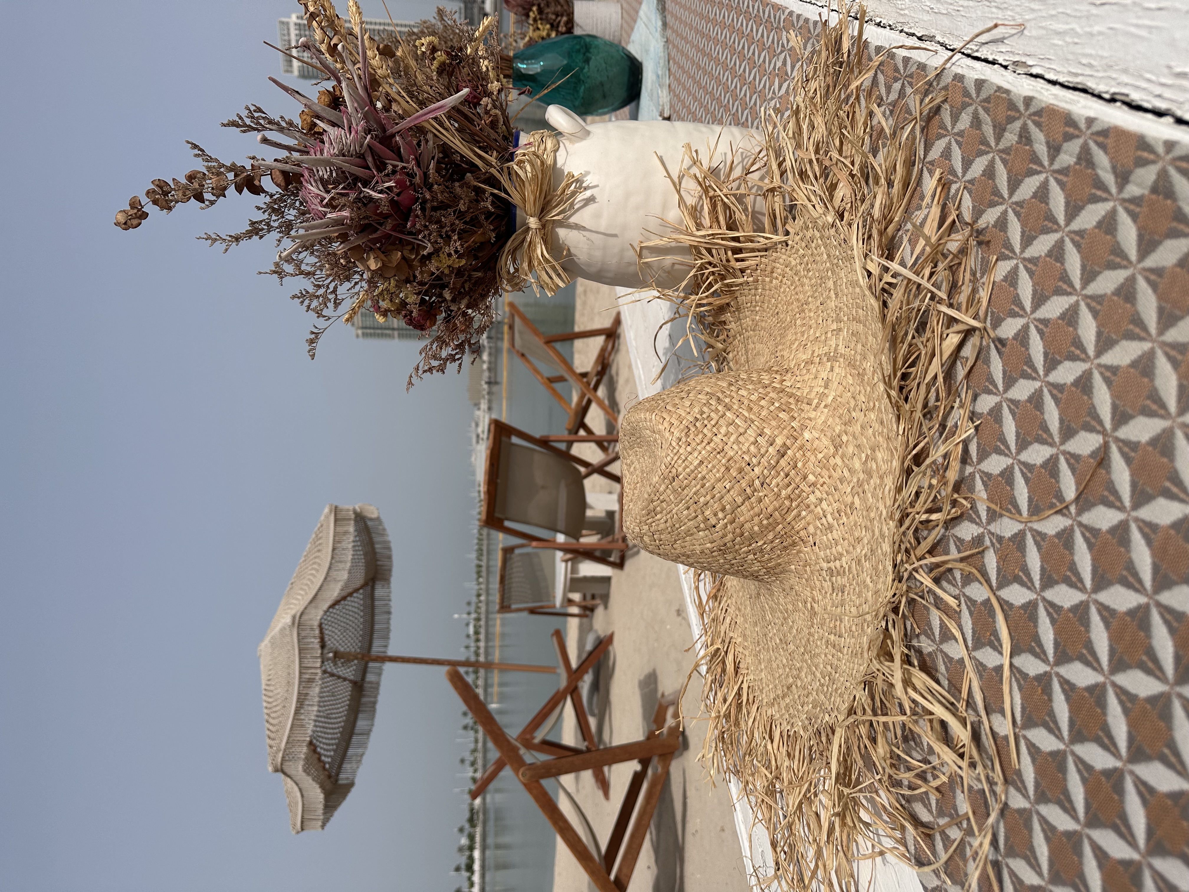 Natural Straw Hat (Decorated)